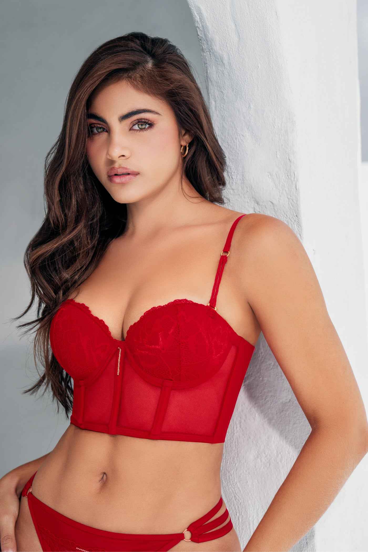 Set Bustier y Panty en Encaje Línea Elegance | Ref. 10206 – 10207