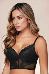 Brasier Copa Entera Mayor Cubrimiento y Panty Hilo Encaje | Ref. 10222-391