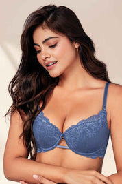 Set Brasier en Encaje y Panty Hilo con Tiras Ajustables | Ref. 306-3 - 391