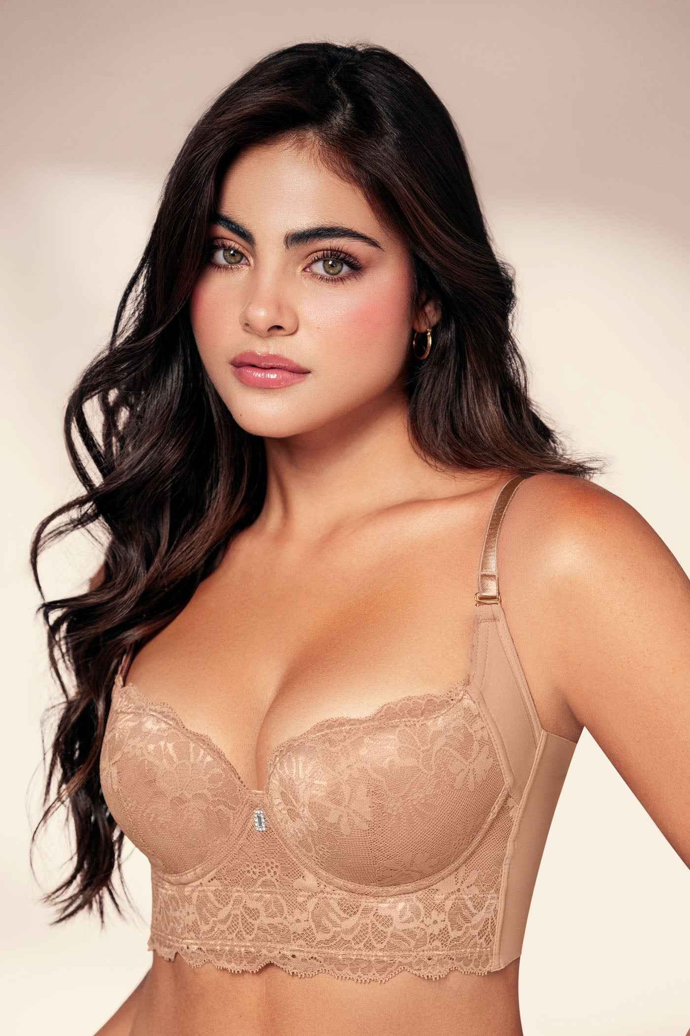 Brasier en Encaje Copa Media Realce Perfecto 481-2