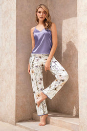 Pijama Satín Tiras y Pantalón Roma Anochecer 50082