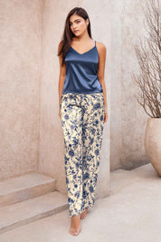 Pijama Satín Tiras y Pantalón Roma Anochecer 50082