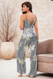 Pijama Satín de Tiras con Pantalón 50090