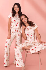 Pijama Peach Camiseta y Pantalón Perritos Corazones | 50110