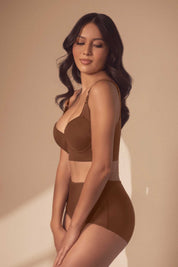 Set Brasier en lycra y panty brasilera - Ref. 593 / 10211