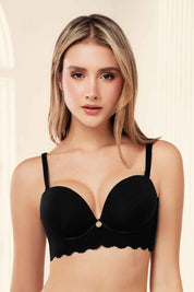 Set Brasier Doble Push Up  y Panty Hilo Invisible | Ref. 645-2 - 391LY