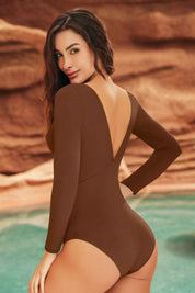 Vestido de Baño Enterizo Manga Larga  70106