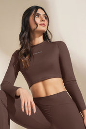 Croptop Manga Larga Deportivo en Tejido Especial AC-02