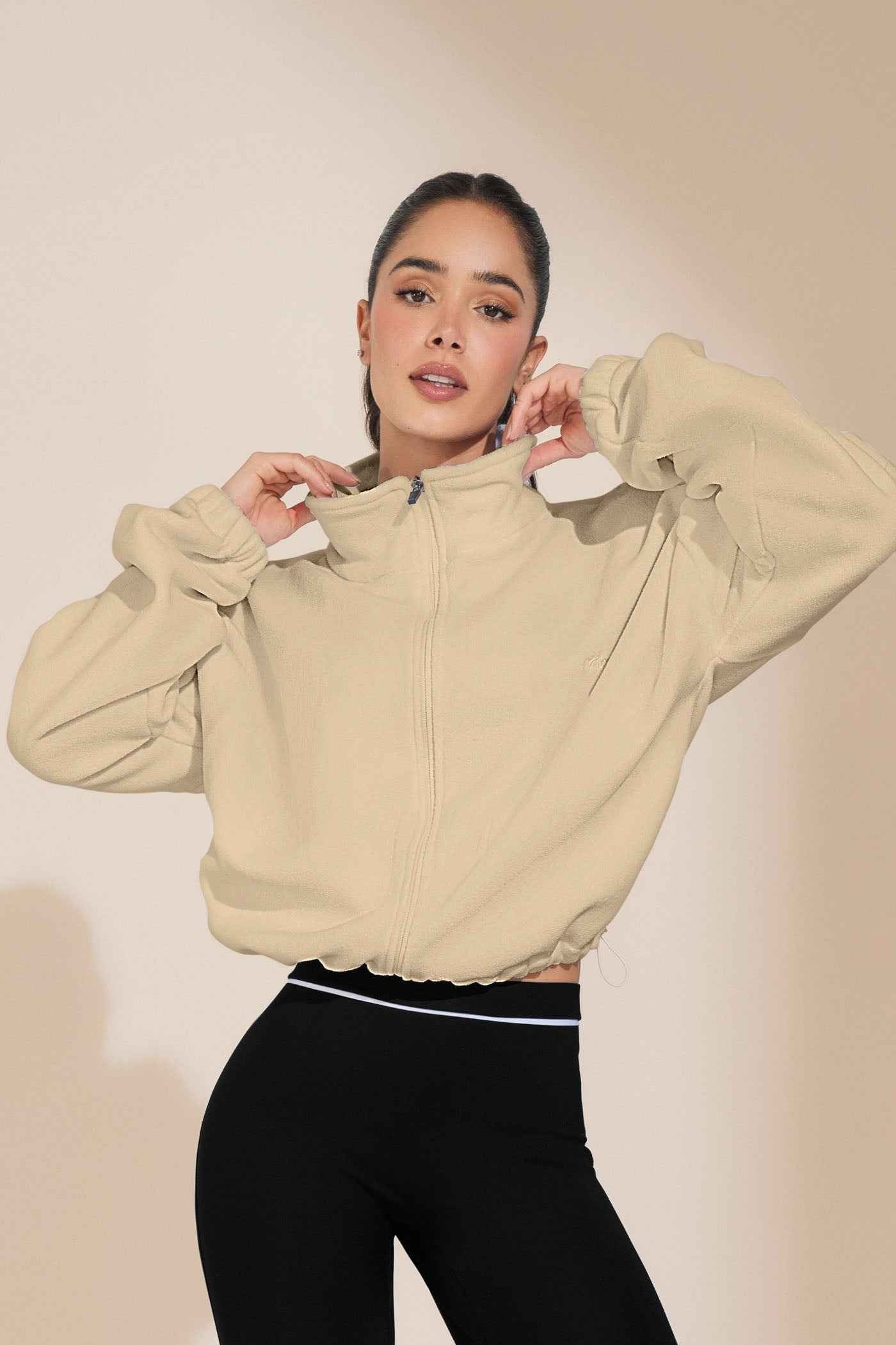 Chaqueta Fleece Deportiva con Cierre AC-13