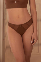 Panty brasilera en lycra y tull 10211