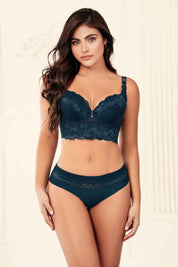 Set Brasier en Encaje Soporte y Modelación y Panty Brasilera en Encaje | Ref. 652-2 - 899
